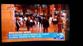 Kingpin El Chapo arrive to New York Citi.