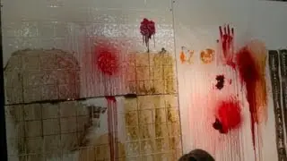 Painting Haunted House walls