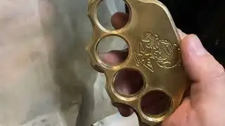 Cleaning Up Brass Knuckle Dusters from MilSpin-Sandpaper & Elbow Grease
