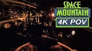 Space Mountain Holiday Overlay (4K Front Seat POV) -Walt Disney World Magic Kingdom, Bay Lake, FL