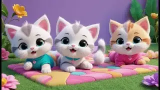 Plush Kittens Go Meow Meow Meow | Nursery Rhyme for Kids | Baby Songs | Kids Music