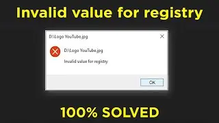 [Solved] Invalid value for registry error | Windows 10 apps is not working | Call:+919015367522