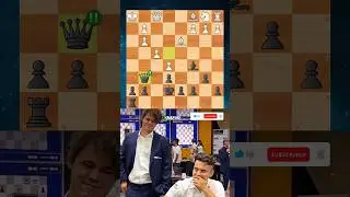 My Favorite Chess Tactic‼️😍🔥 Magnus and Nepo Reaction👏🤠 #shorts #shorts