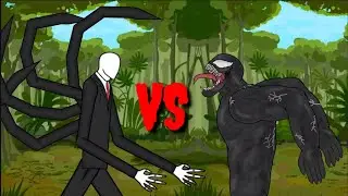 VENOM VS SLENDER MAN - Drawing Cartoons 2