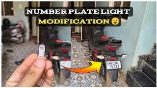 Sp125 2025 number plate light modification, led installation in sp 125 number plate light 🚨