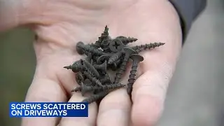'I'm like fed up': Residents wake up to find screws on driveway