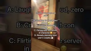 Which best describes you I&rsquo;m definitely A 🤣#cosplaygoals #cosplayvideo #cosplay #shorts