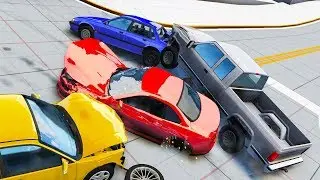 BURNOUT CRASH MODE IN BEAMNG UPDATED! - BeamNG Drive Crash Junction Campaign