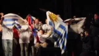 Uruguay - Ruling party candidate Tabare Vazquez celebrates victory in presidential election
