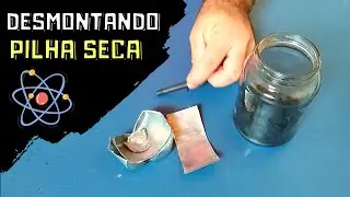 Desmontando - Pilha Seca | Obtendo Zinco, Grafite e Dióxido de manganês.
