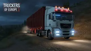 Night Off-Road Truck Driving Challenge 🚛 | Dangerous Mountain Roads | Truckers of Europe 3 Gameplay