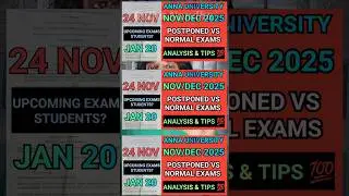 Anna University Postponed Exams Analysis & Tips💯#annauniversity #postponed #analysis #tipsandtricks