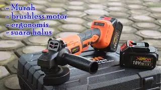 Review dan test Gerinda baterai brushless murah dari mollar  - Xenon CDAG1845 Brushless grinder
