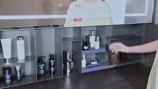 How to organize your bathroom essentials with the smart lift system cabinet F703