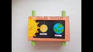 How to make a 3D Solar system model | Science working model |Solar system TLM|