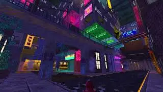 Beyond Sunset 1 HOUR of relaxing ambient rain & cyberpunk synths (REUPLOAD)