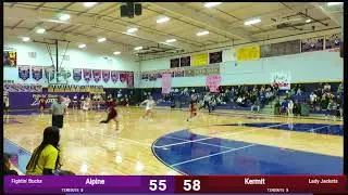 Alpine Lady Buck Basketball vs. Kermit (District Opener)