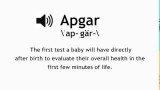 How to Pronounce Apgar (Apgar Score; Apgar Test)