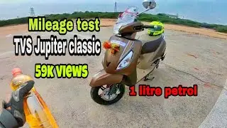 TVS Jupiter classic mileage test (2019)