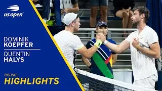 Dominik Koepfer vs Quentin Halys Highlights | 2021 US Open Round 1