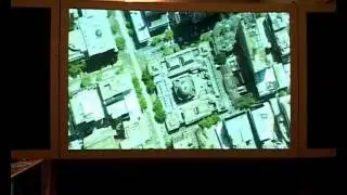 myVR's mMap SDK sample running on 3D HoloVizio display