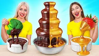 Шоколадный Фонтан Челлендж | Потрясающие Кухонные Лайфхаки от Super Hyper DO