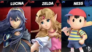 Super Smash Bros. Ultimate - Lucina & Zelda vs Ness