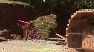 Live look at scene of sinkhole in Manassas Park