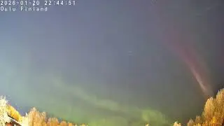 Northern lights / Aurora borealis livestream Finland Oulu