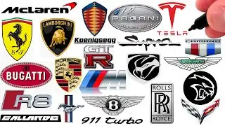 Drawing the Best Supercar and Sports Car Logos