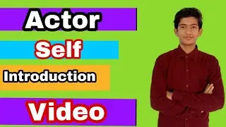 Actor Self Intro By Rehmat khan.