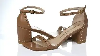 Stuart Weitzman Simple Square Studs Sandal SKU: 9553852