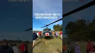 Take a helicopter ride in The UH-1 Huey &lsquo;Spirit In the Sky&rsquo; at the 2025 Atlanta Air Show! 🚁