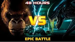 KING KONG vs ALIEN QUEEN: 48 Hours Underground Battle to DESTROY Alien Nest (EPIC Fight)