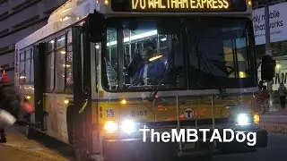 TheMBTADog: MBTA Bus 170 RIde - DUDLEY to WALTHAM CENTRAL SQUARE via MASS PIKE EXPRESS & WEST NEWTON