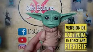 COMO HACER A BABY YODA The mandalorian PORCELANA FRÍA, tutorial (parte 1/2)/ how to make The child
