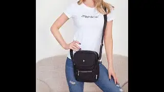 Crossbody Bag for Women Multi-Pocketed Nylon Shoulder Bag Purse Travel Passport Bag 40100250