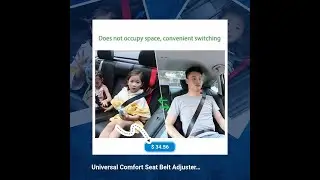 Universal Comfort Seat Belt Adjuster for Kids & Adults