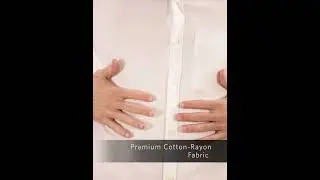 Men White Mandarin Collar Shirt