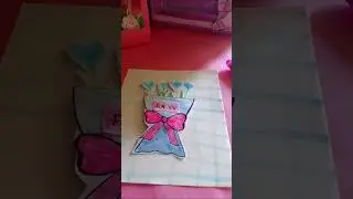 diy buke flower card #art easy paper #smartartandcrafts