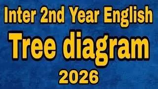 Tree diagram | Inter second year english| Ts