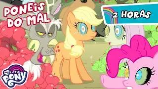 Os Mane 6 se tornam malignos | 2 Horas | My Little Pony 🦄 | A Amizade é Mágica