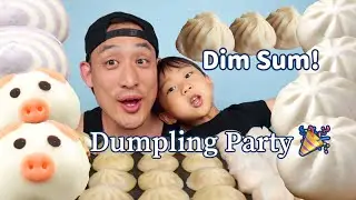 DIM SUM!! DUMPLING MUKBANG! DIM SUM (BUNS + DUMPLINGS + GYOZA + XIAOLONGBAO!!