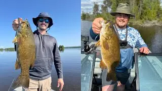 Maine smallmouth bass fishing for BIG SMALLMOUTH! 4.73 pound smallie in the boat!