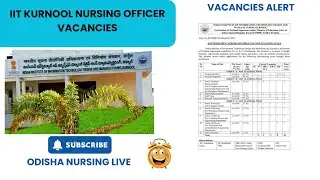 IIT KURNOOL NURSING OFFICER VACANCIES 