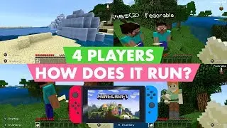 How Well Does It Run with 4 Players? - MINECRAFT (Nintendo Switch)