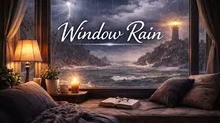 Window Rain 🌧️ Rain on Window Ambient for Focus | Deep Work & Study Sounds