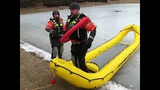 Ice rescue training