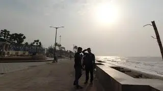 Old Digha Beach Walk at sunset [4K]