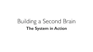 BASB - The System in Action // Jessica Erin